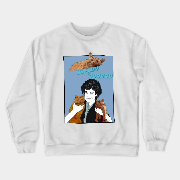 Ripley and the 3 Jonesys Crewneck Sweatshirt by attackofthegiantants